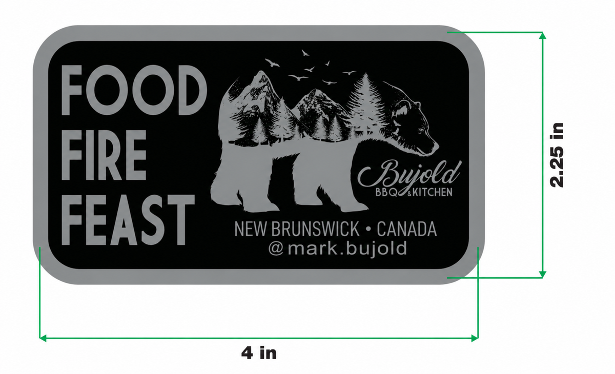 FOOD • FIRE • FEAST Sticker