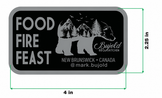 FOOD • FIRE • FEAST Sticker